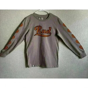 Dutch Bros Coffee Rad Long Sleeve Crew Neck Employee Shirt Brown Size Medium